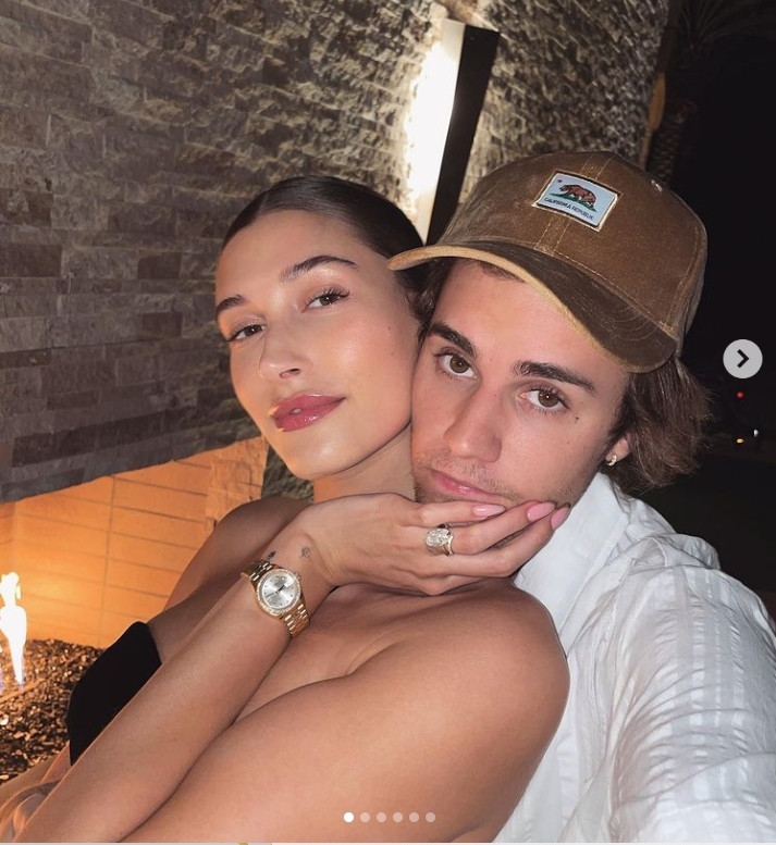 海莉與小賈婚後超甜蜜