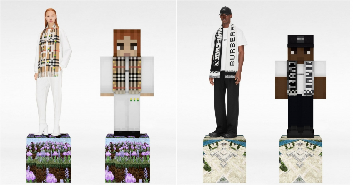 BURBERRY X MINECRAFT特選系列形象圖