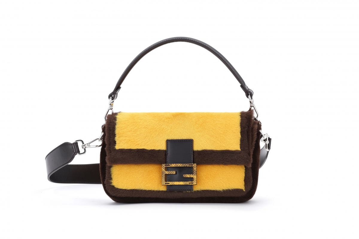 FENDI 撞色羊絨Baguette，NT$118,000