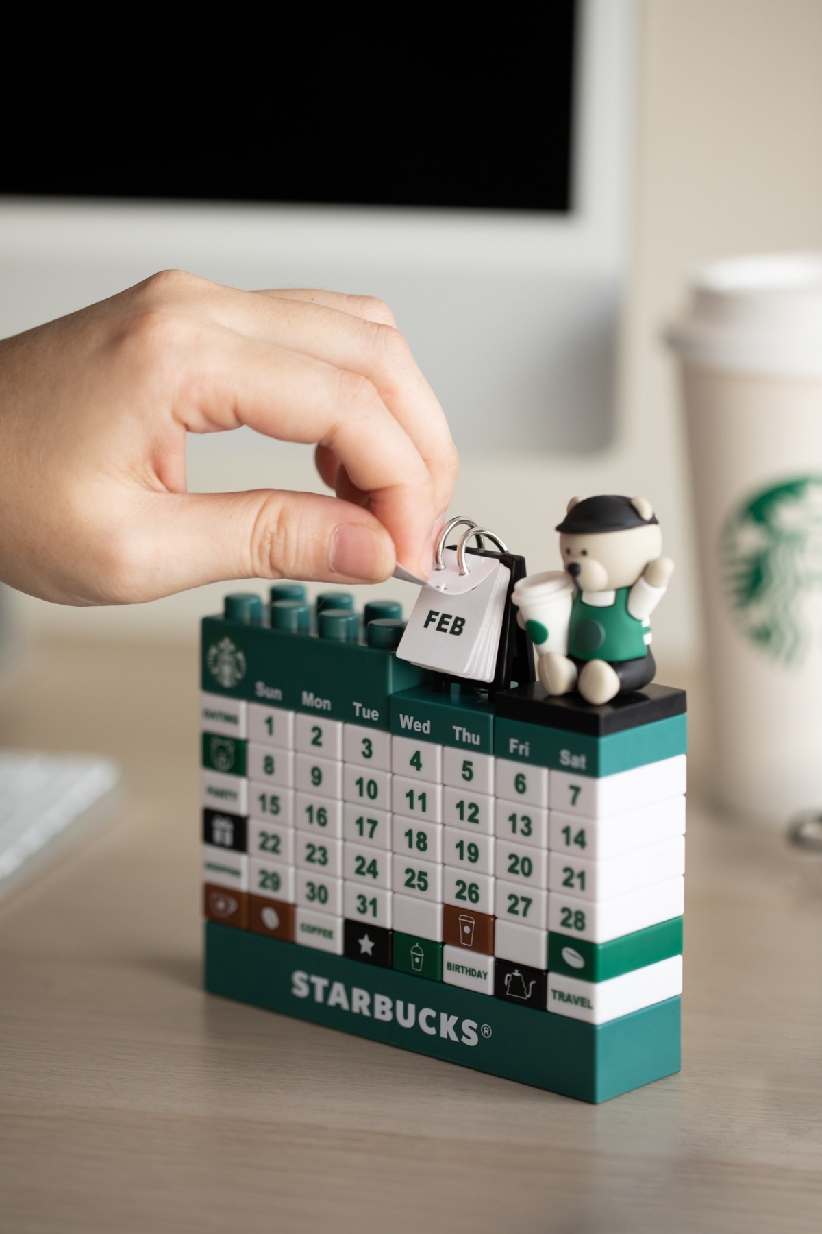 星巴克立體桌曆