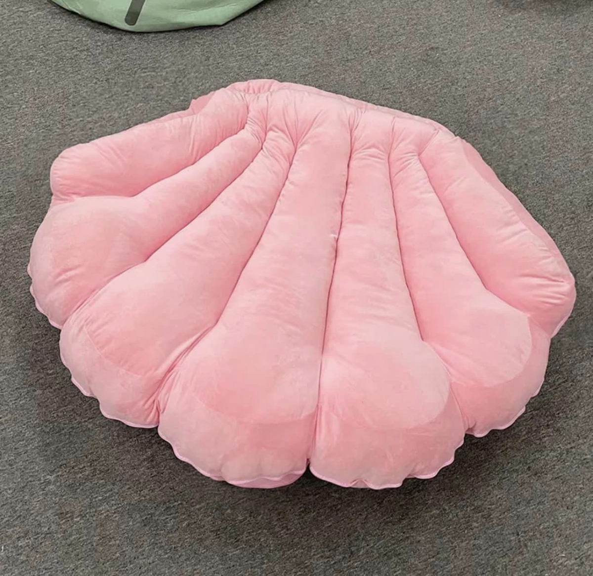 超夢幻的巨大粉紅蚌殼坐墊