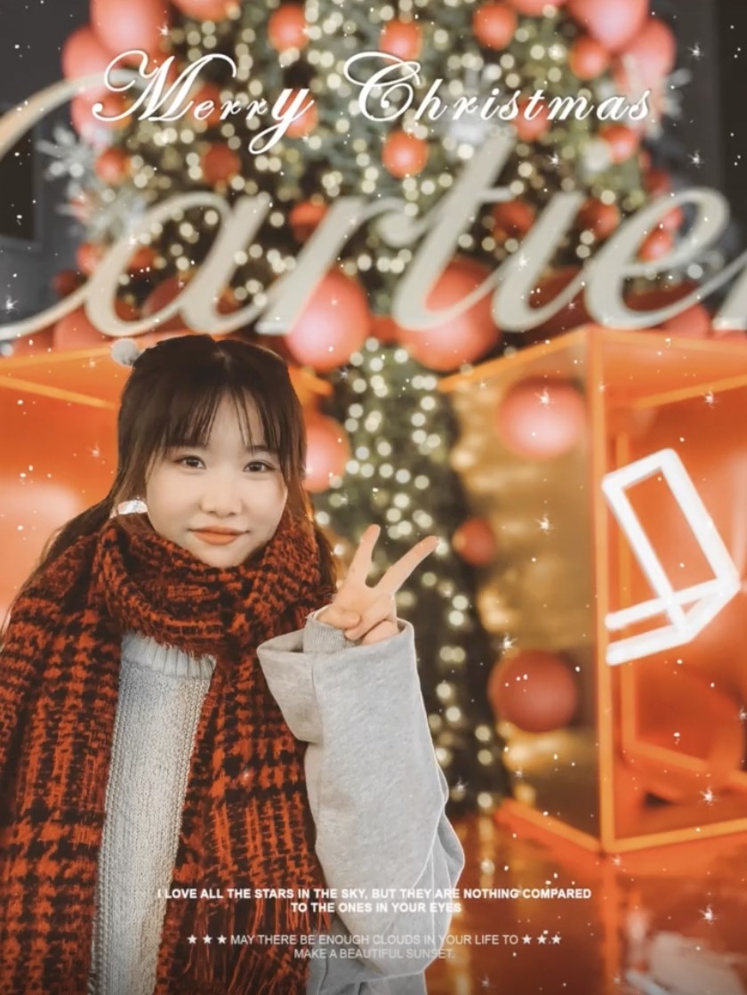 聖誕樹合照技巧