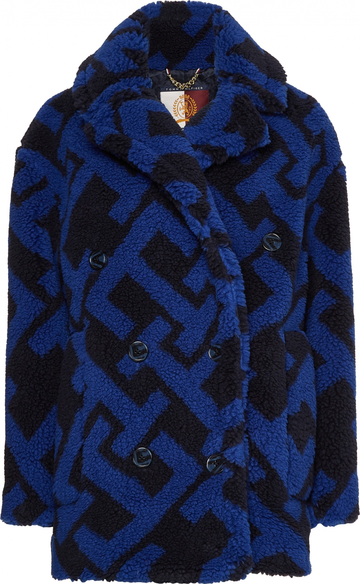 Tommy Hilfiger 標誌印花毛絨大衣,NT$24,800