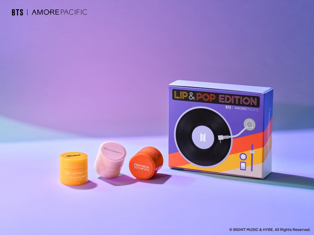 BTS|AMOREPACIFIC 晚安唇膜潮流特别版,NT$999 / 8g*3