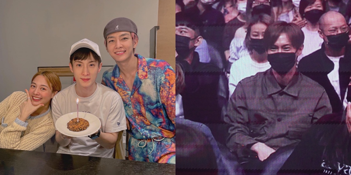 阿本於今年6/12 PO出三人慶生合照