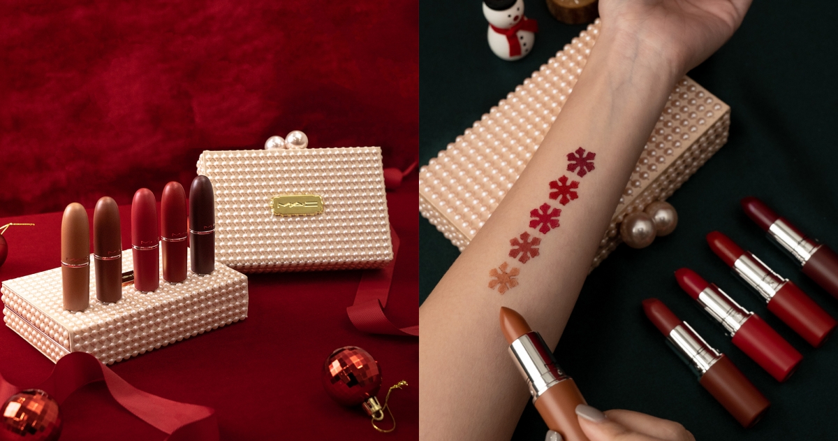 M‧A‧C波緞泡泡節日限定系列 5色唇膏組