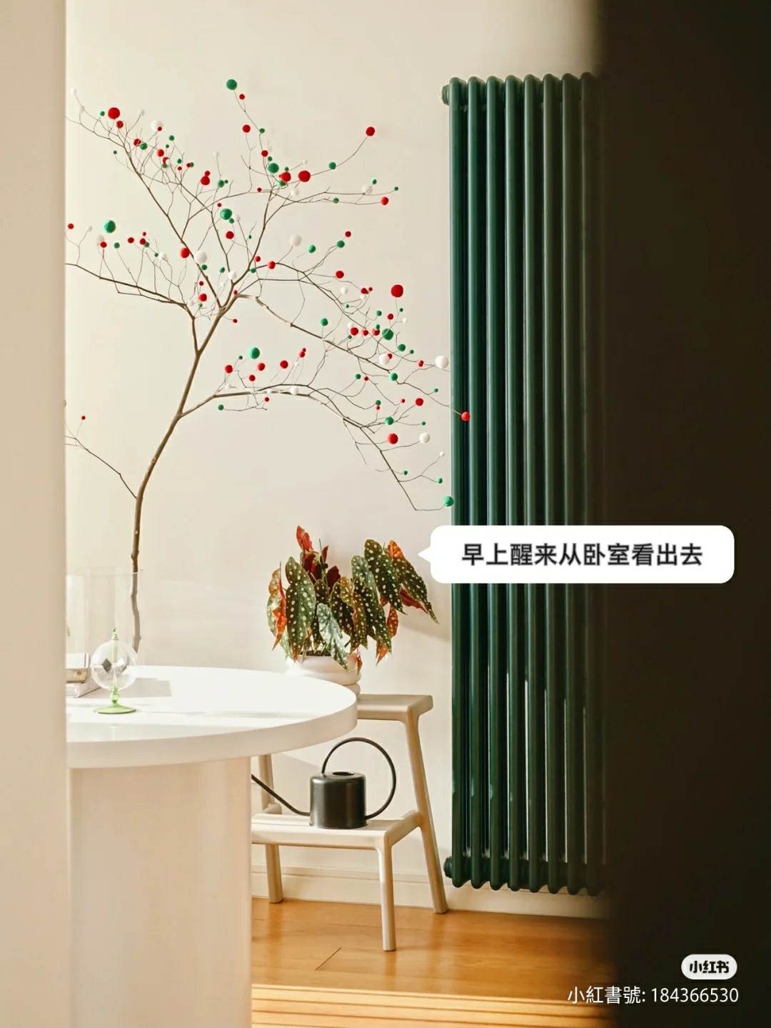 早起的美麗聖誕風景