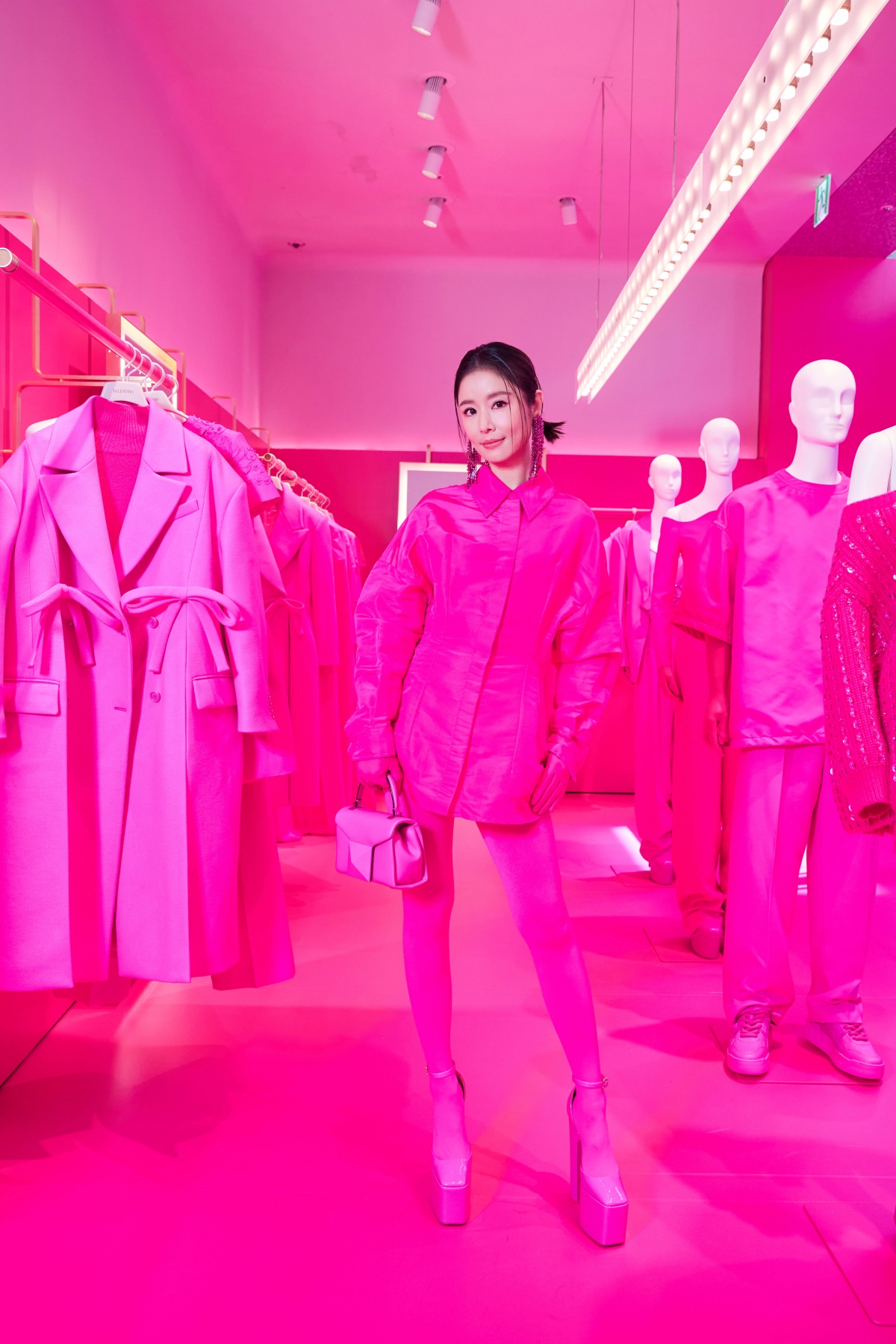 林心如 出席 VALENTINO 2022 秋冬PINK PP系列發佈記者會。