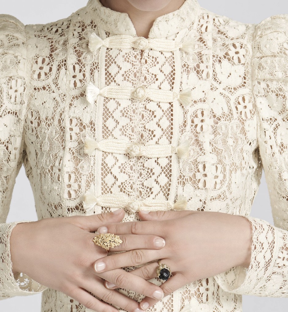 DIOR GRANVILLE 金色飾面金屬戒指,NT$ 23,000