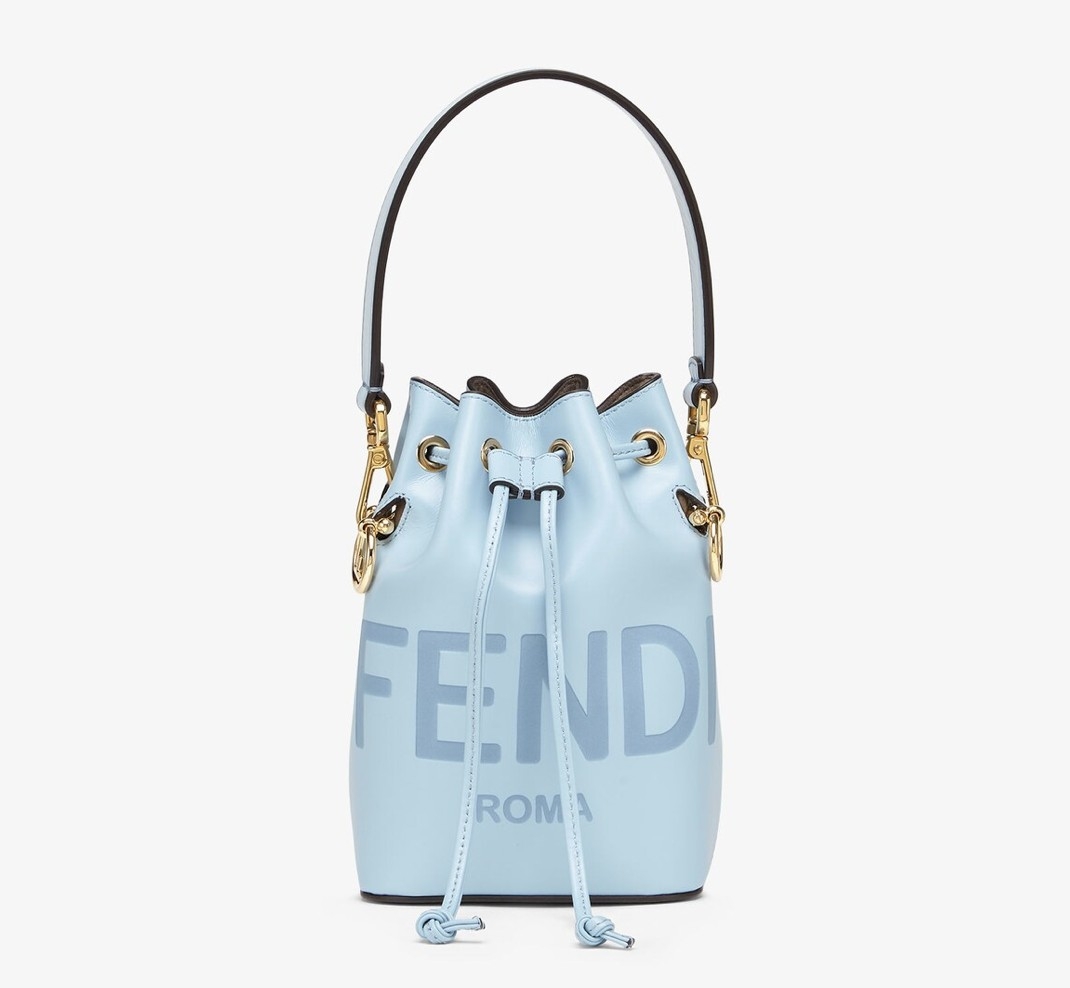 Mon Tresor淺藍色皮革迷你手袋，NT$ 59,000