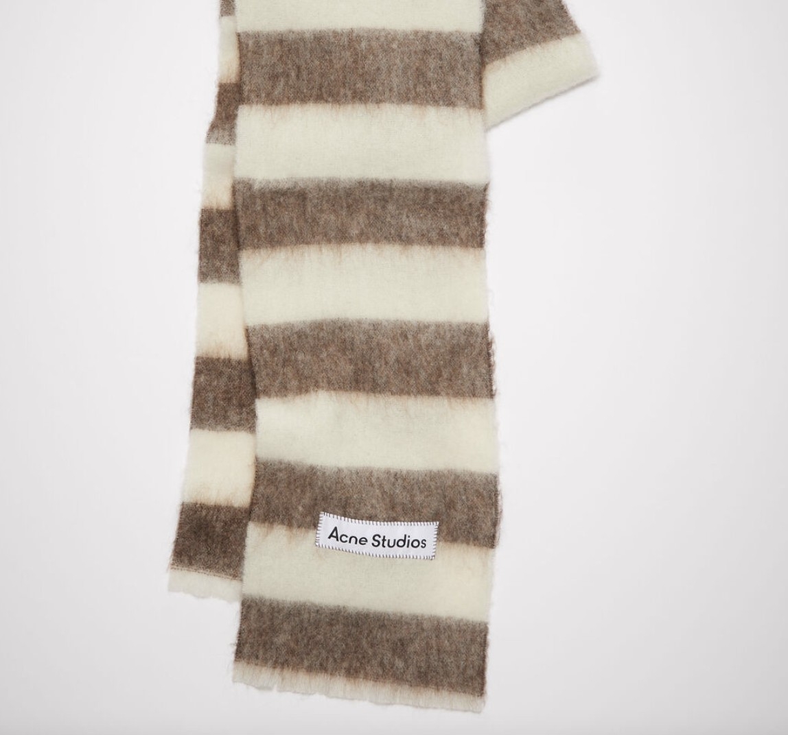WOOL-BLEND STRIPE SCARF