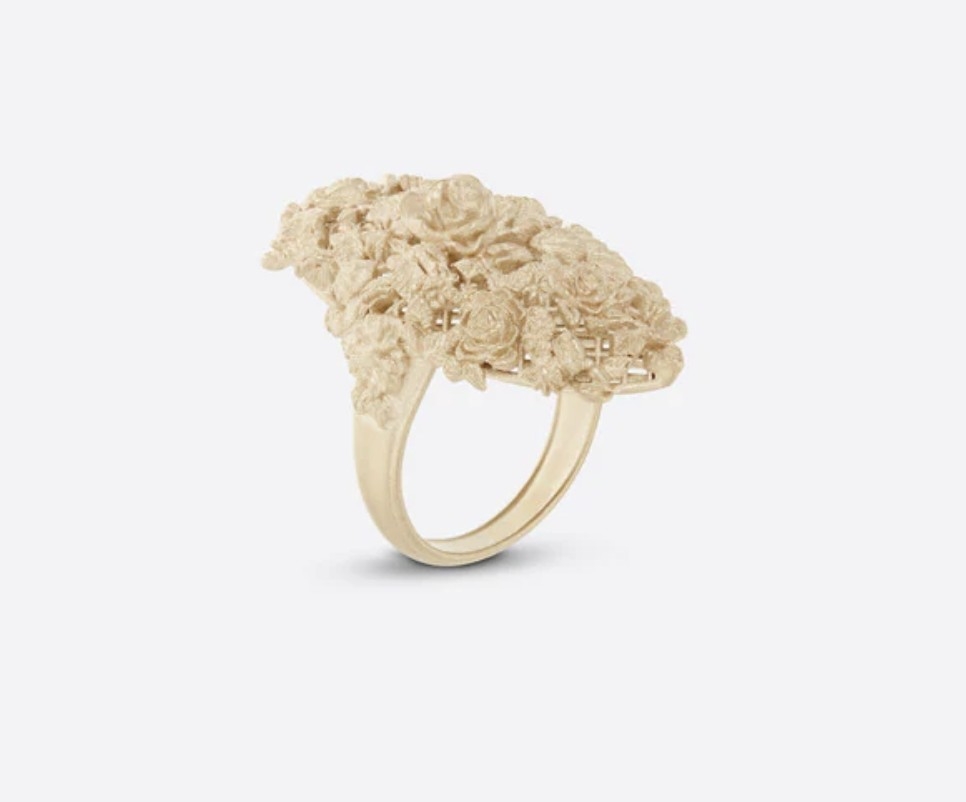 DIOR GRANVILLE 金色飾面金屬戒指,NT$ 23,000