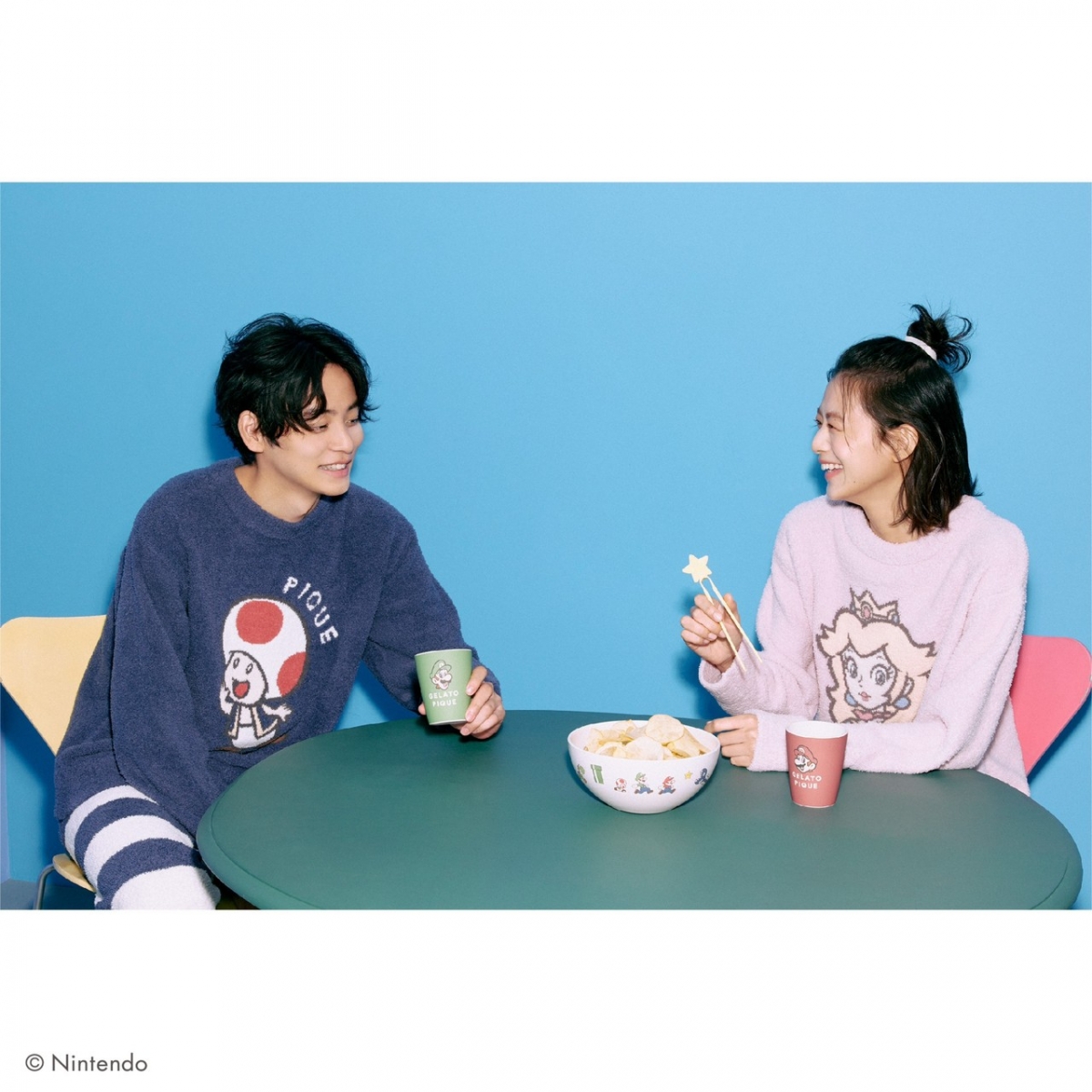 SUPER MARIO X GELATO PIQUE 角色緹花上衣套裝