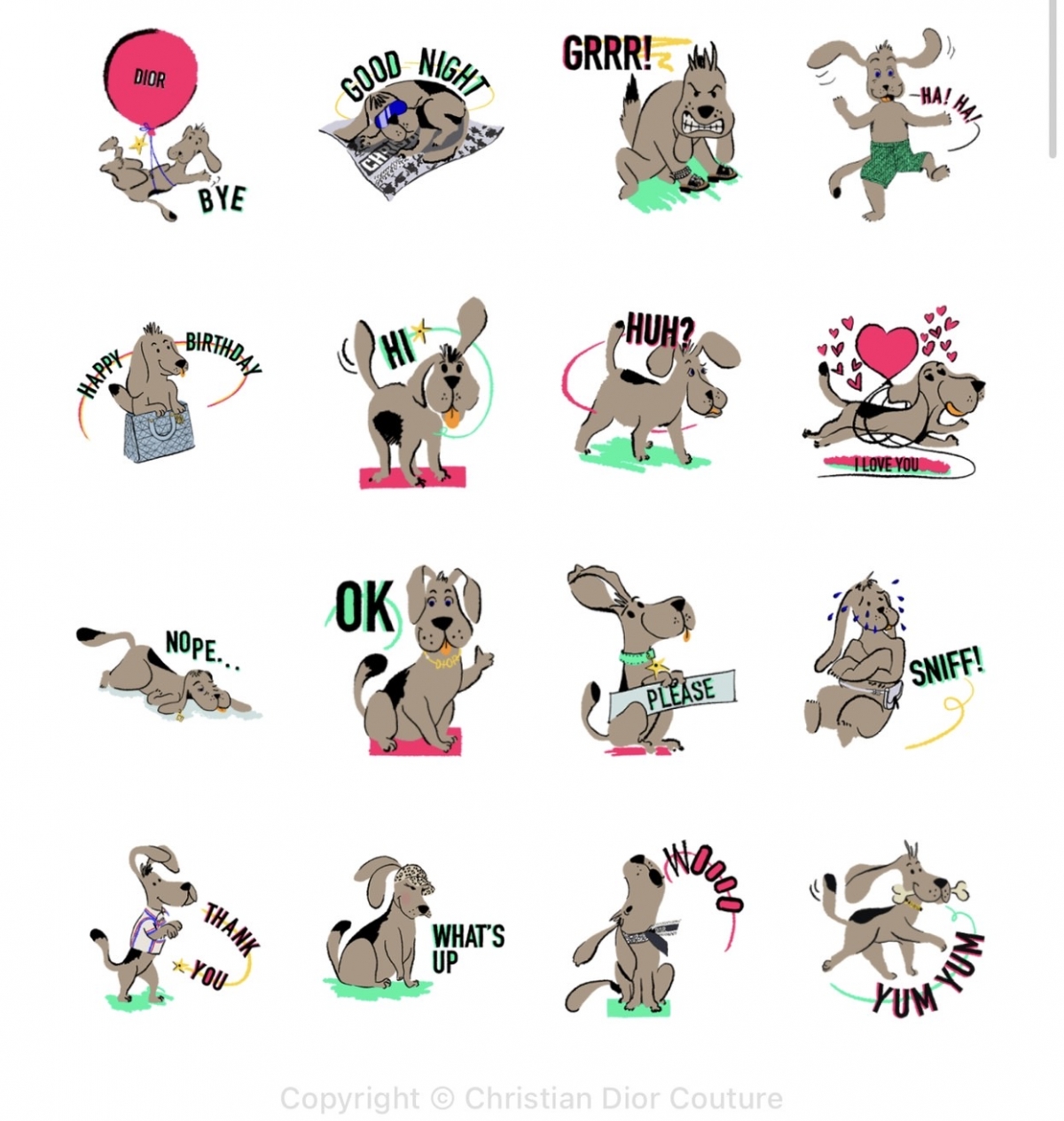 DIOR 迪奧精品LINE官方貼圖