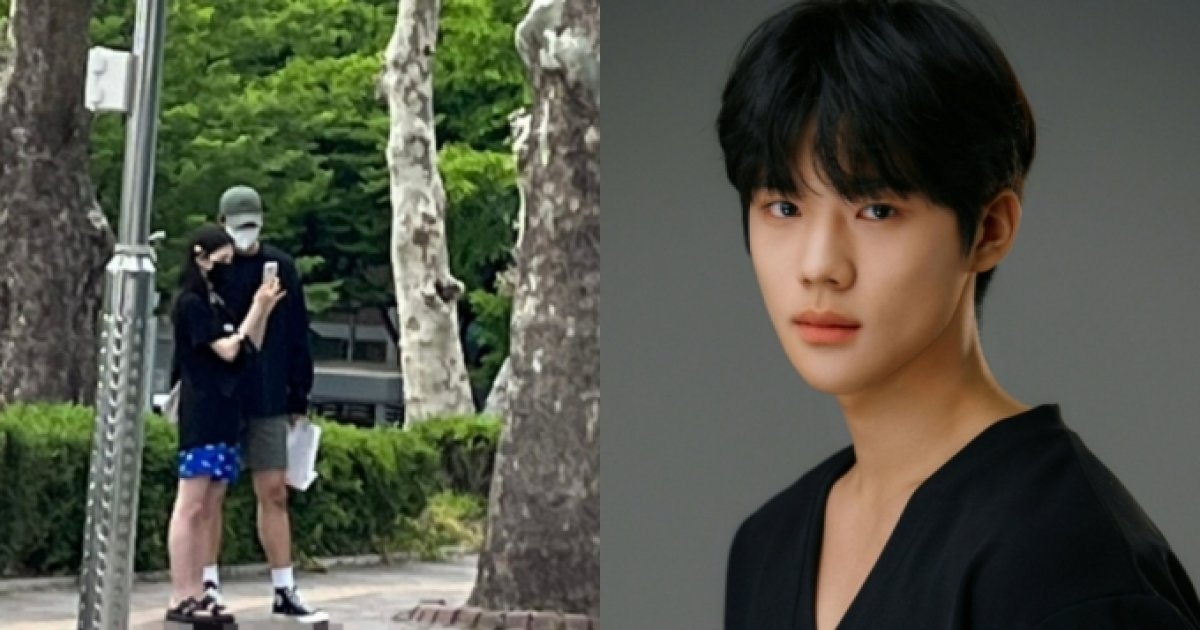 網友偷拍的宋江、韓韶禧約會照結果是烏龍一場,照片中的男子是文相敏。