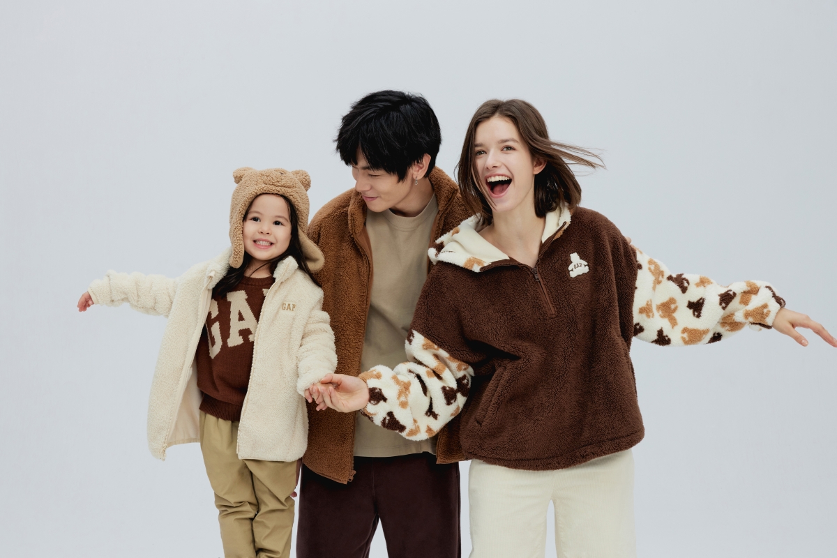 穿上Gap冬季新品「抱抱絨」一秒化身熊麻吉，成為人見人愛的暖暖包