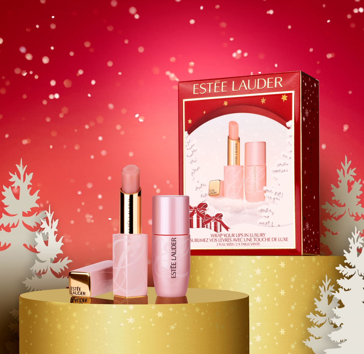 雅詩蘭黛 夢幻心願粉嫩美唇組,NT$1,680(68折,價值$2,470元)