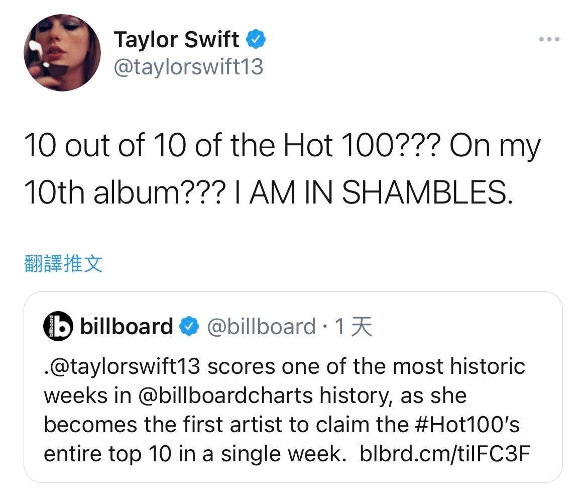 Twitter@taylorswift