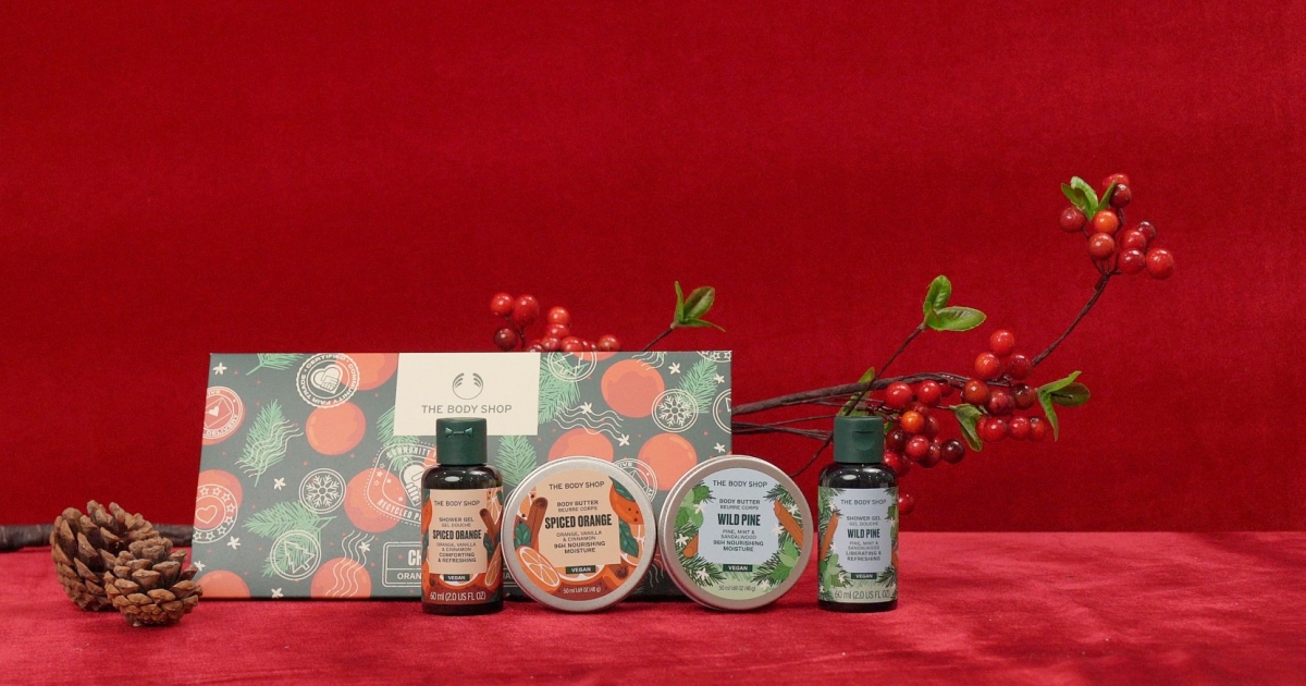 The Body Shop 聖誕果香沐浴滋養原裝禮盒，NT$850