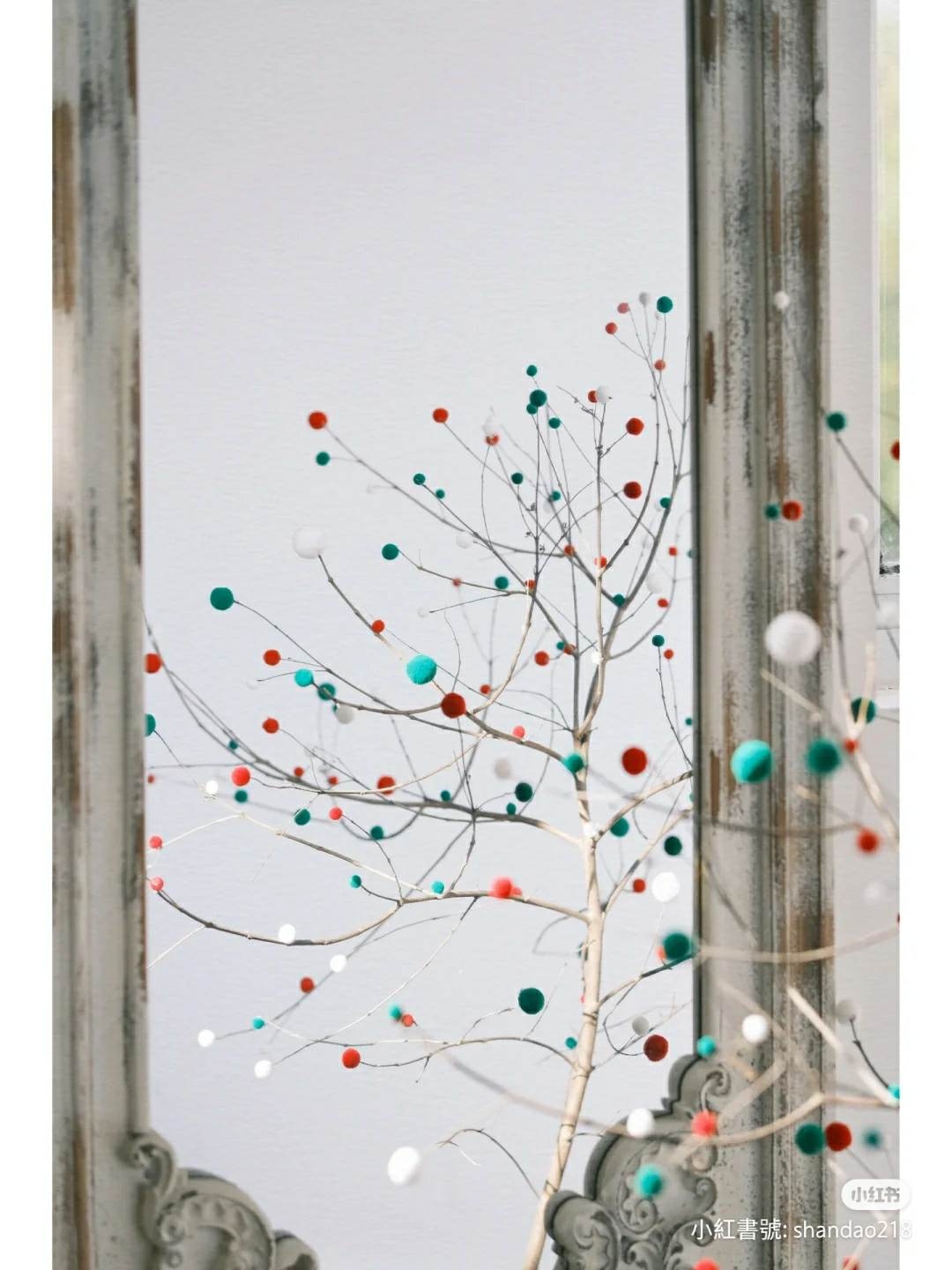 這款手工聖誕樹一瞬間充滿了藝術感