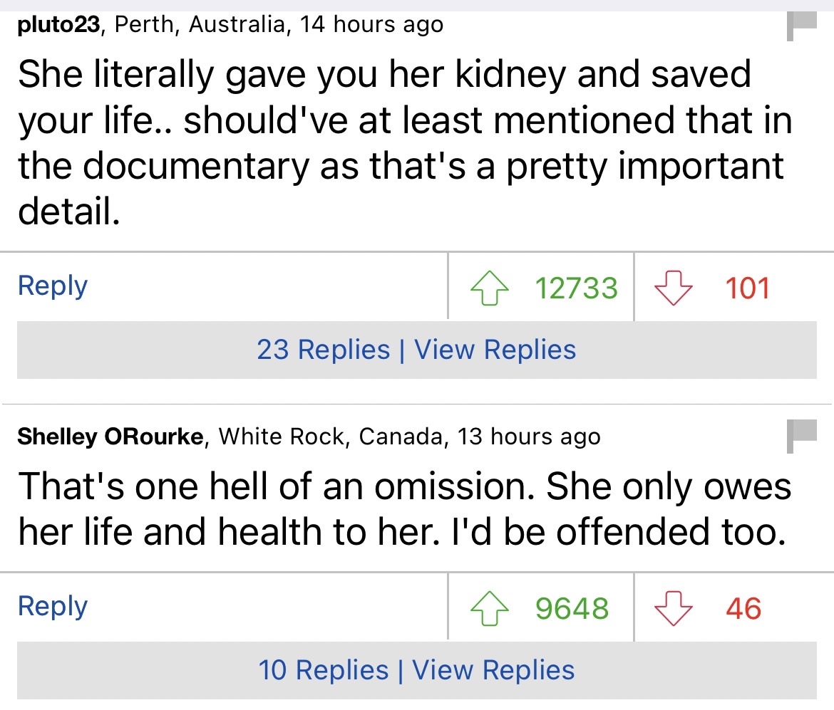 國外網友認為賽琳娜的那一句回應非常冷漠且傷人