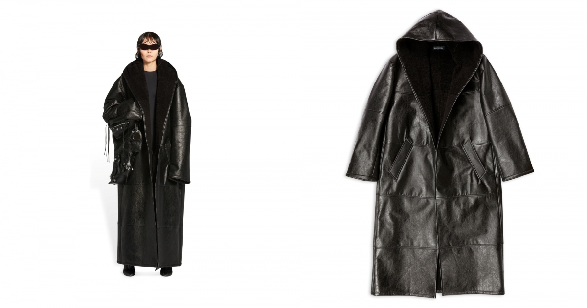 BALENCIAGA EPHEA™長款連帽裹身大衣,NT$358,600