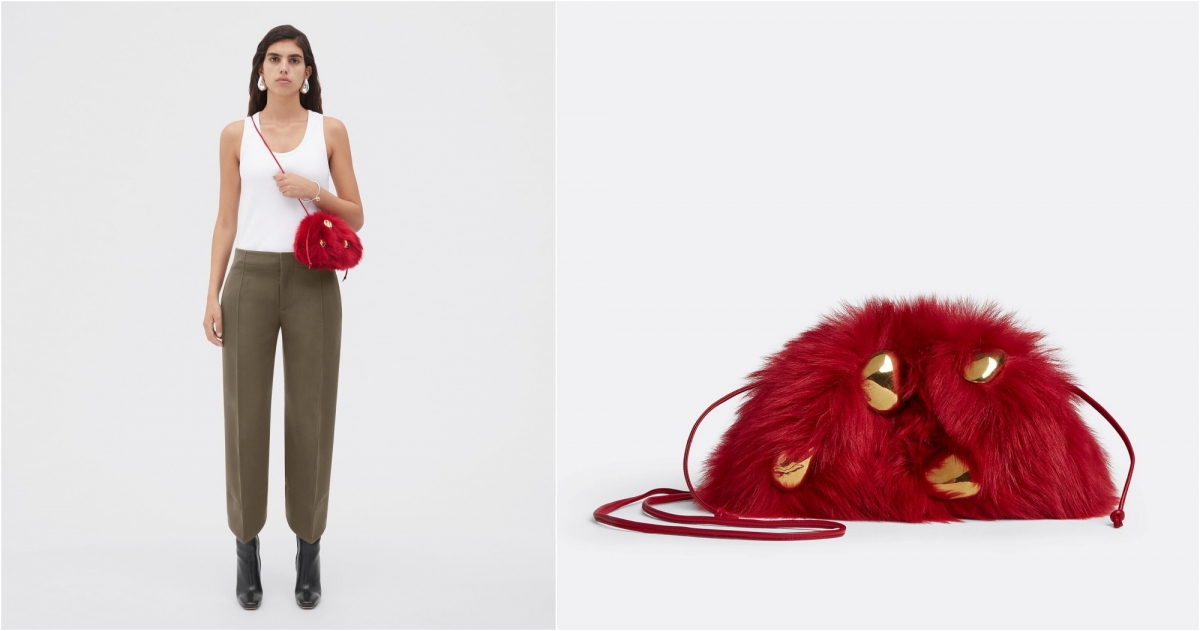 BOTTEGA VENETA Mini Pouch #Apple Candy，NT$93,800