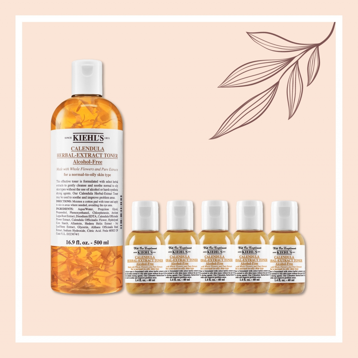 KIEHL’S金盞花發燒限定組 特價2,205元 價值4,350元（台南新天地，實際商品販售組合和售價以櫃位公告為準）