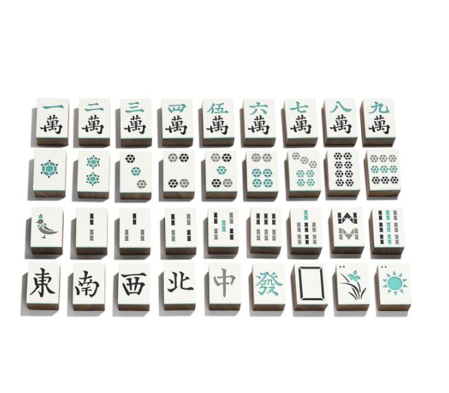 Tiffany的麻將字體也有精心設計