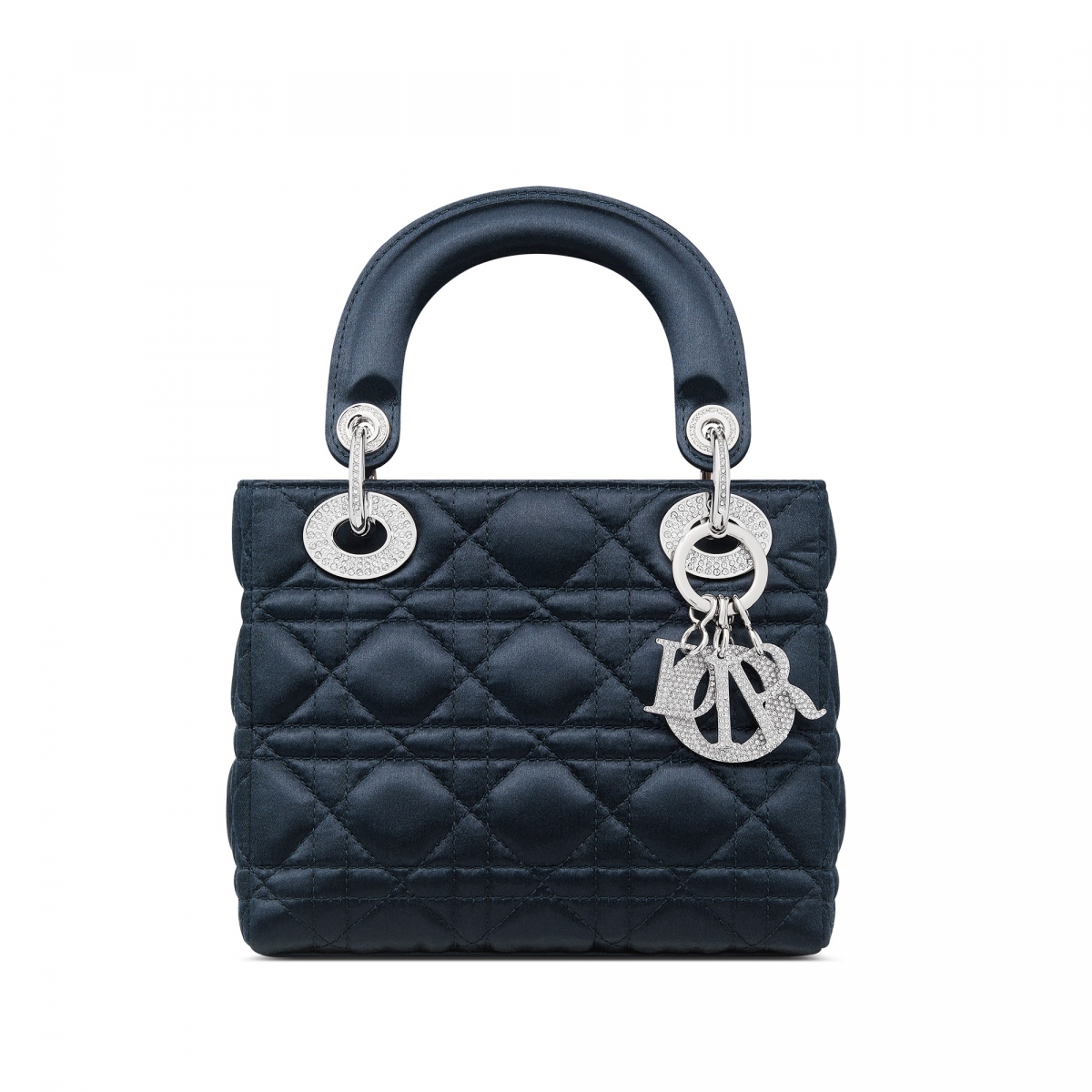 LADY DIOR IN BLUE SATIN