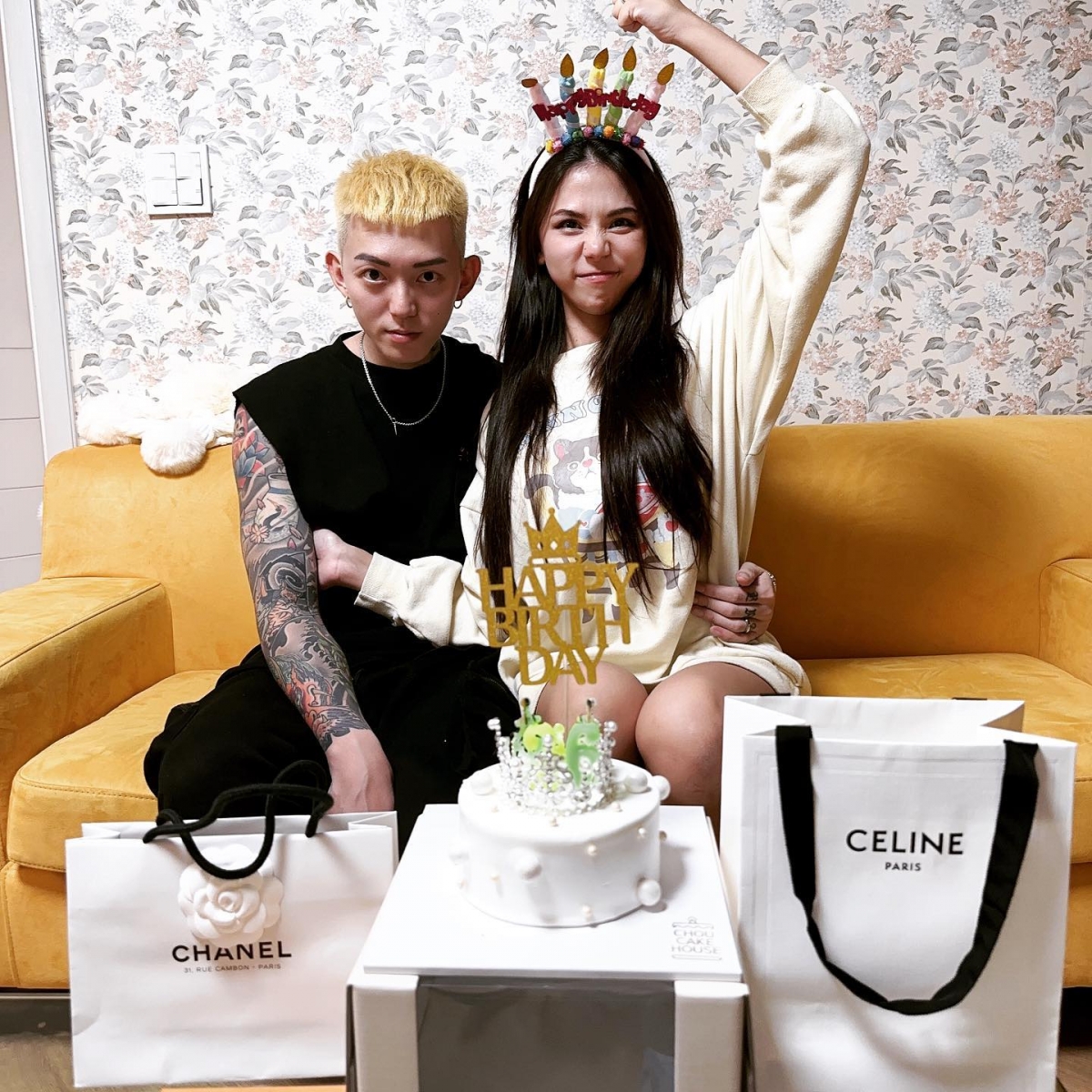 蕾菈到韓國慶生