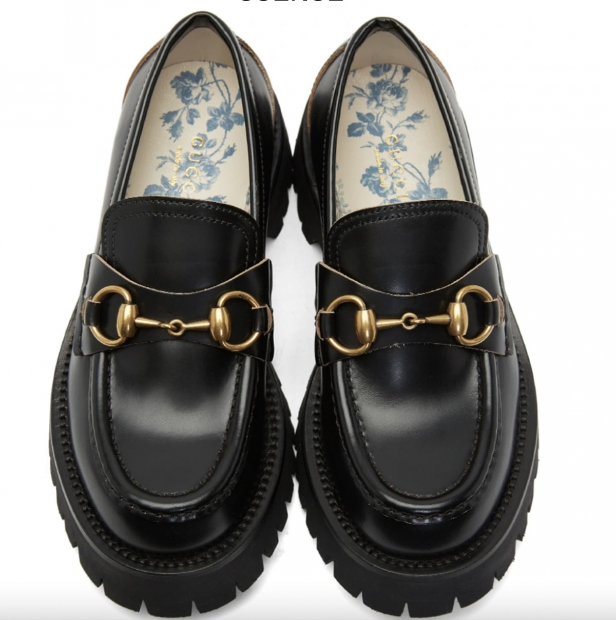 Gucci 小蜜蜂馬銜釦樂福皮鞋，價格店洽。