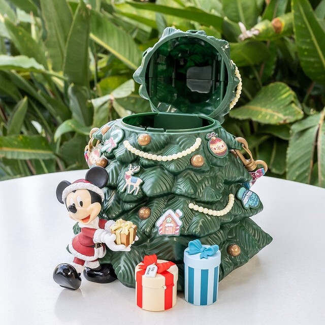 2022東京迪士尼「米奇聖誕樹爆米花桶」