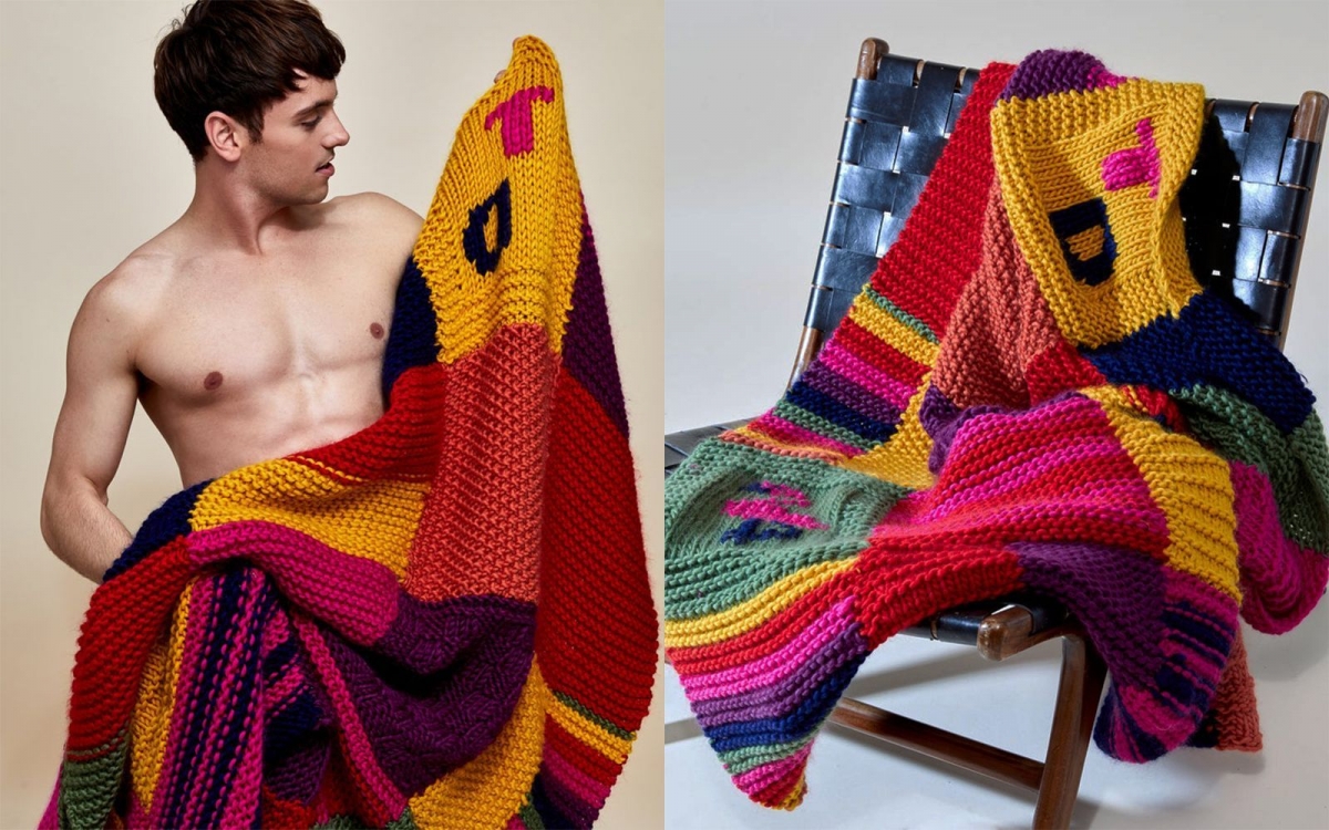 Tom Daley致力於推廣毛線文化,還推出編織說明書讓粉絲可以一起學著打毛線