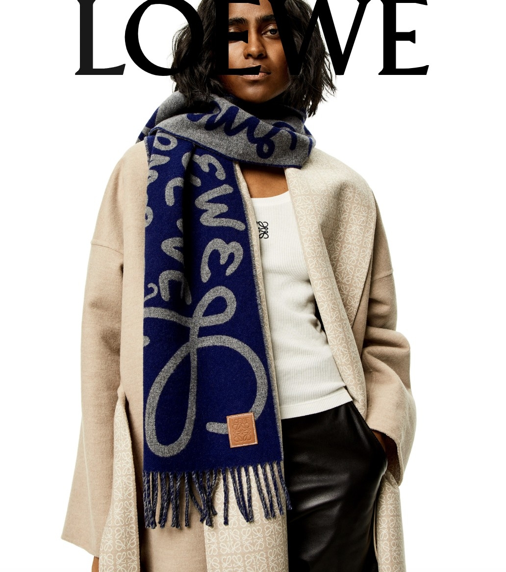 LOEWE羊毛羊絨 圍巾,NT$ 18.000