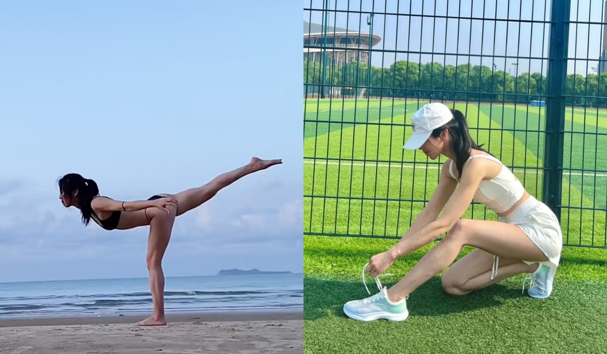 母女倆會一起去海邊或運動場