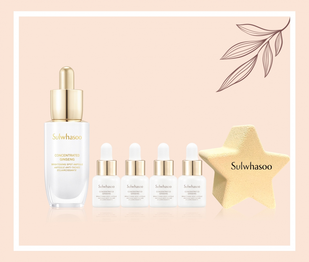 Sulwhasoo美白安瓶組 特價 4,380元 價值9,140元（高雄左營店，實際商品販售組合和售價以櫃位公告為準）