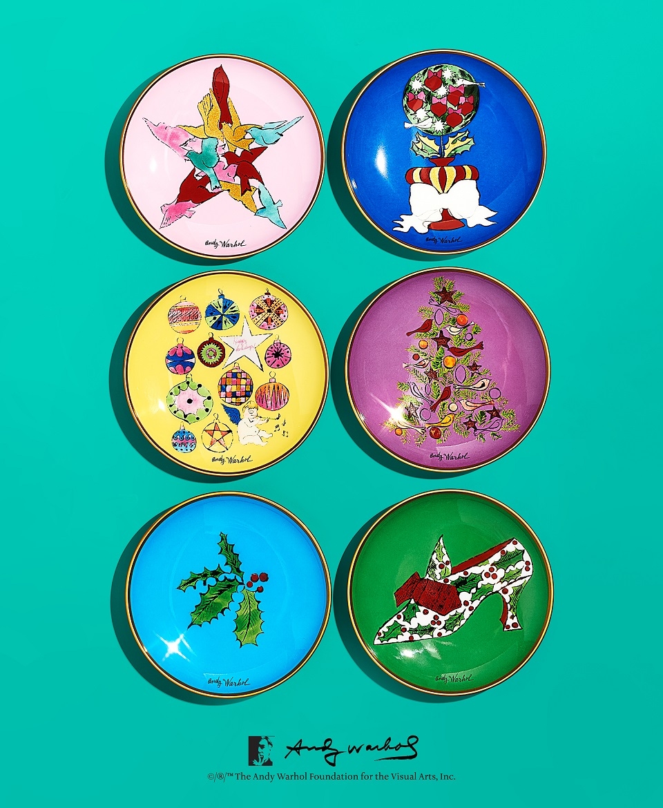 Tiffany Co. x Andy Warhol 2022 Holiday Season 聖誕骨瓷首飾盤6件組