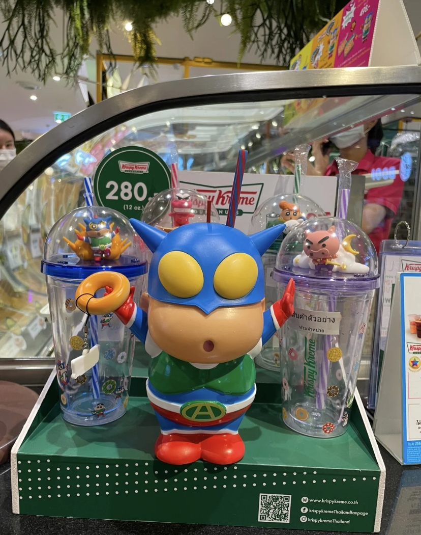 泰國Krispy Kreme「動感超人小新水杯」