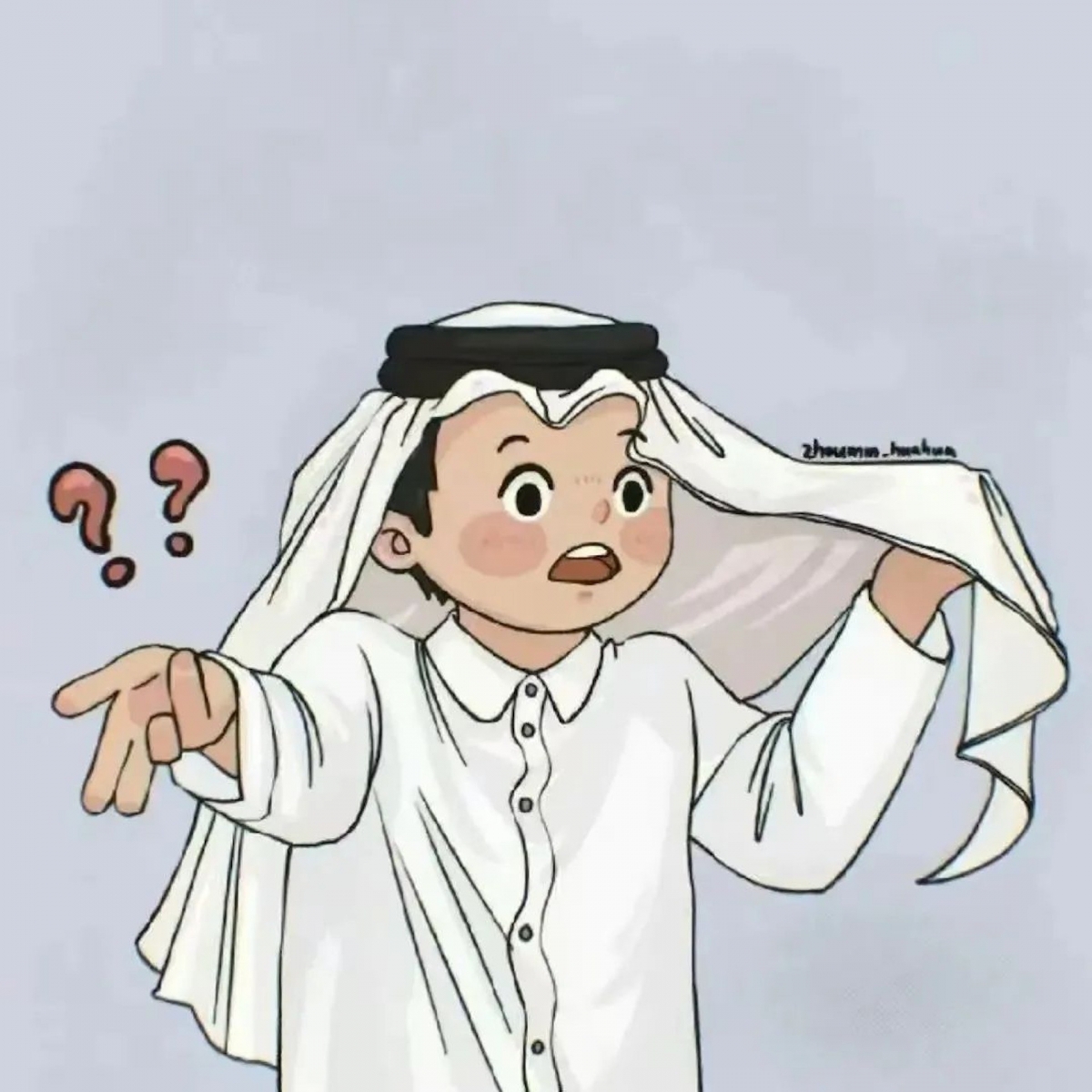 國外粉絲親自繪畫卡達王子肖像