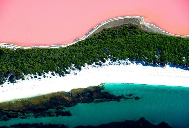 澳洲必去景點1:希利爾湖Lake Hillier