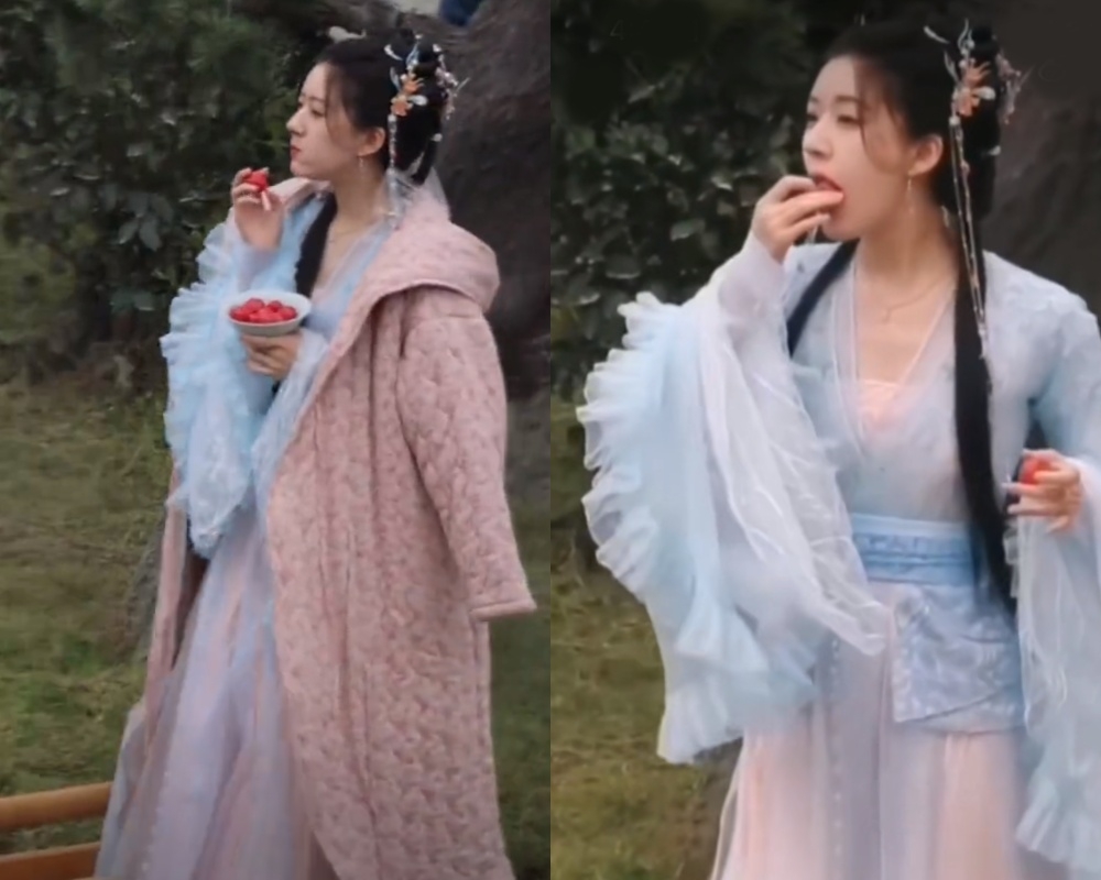 趙露思把片場道具「小番茄」給吃了