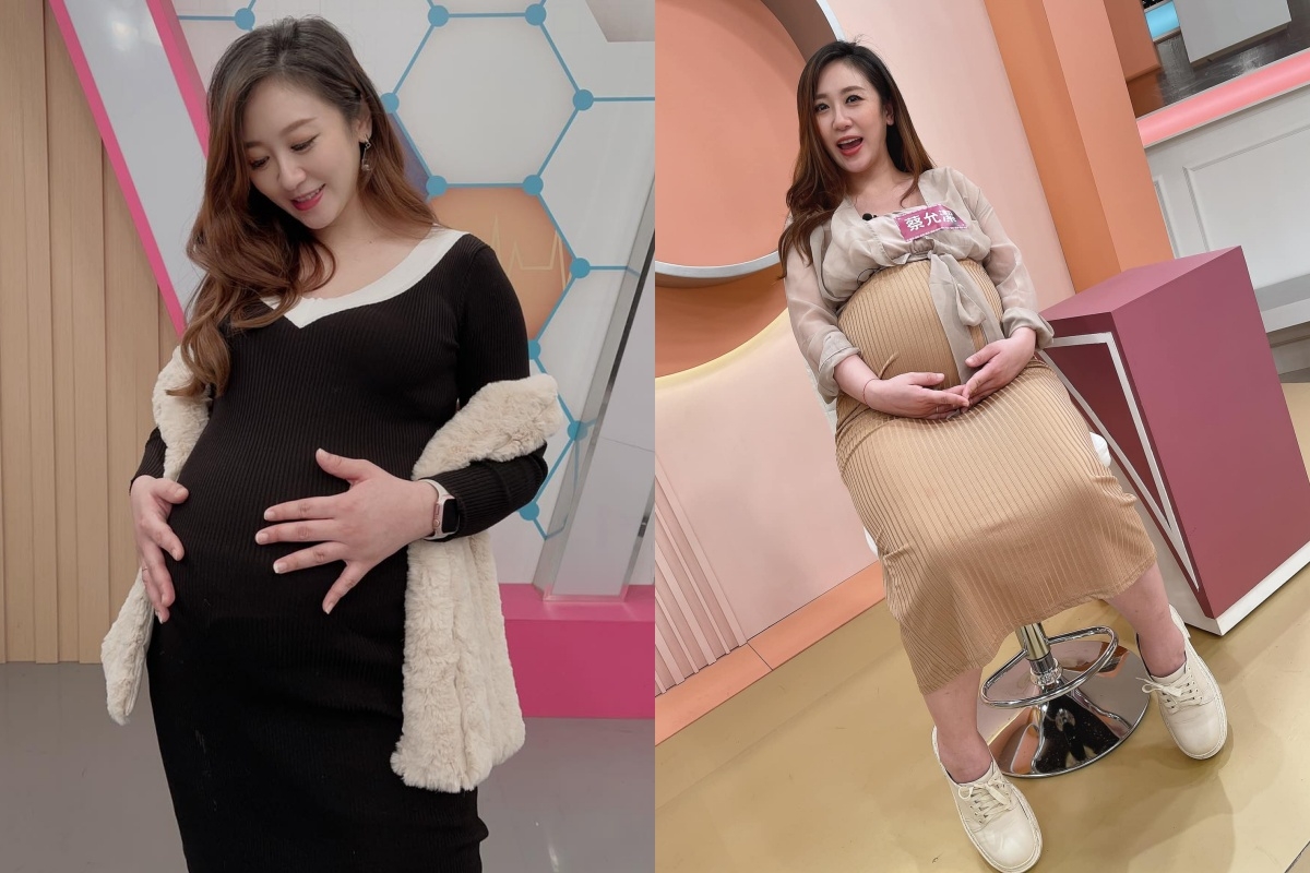 蔡允潔常常在社群平台分享美美孕肚照!