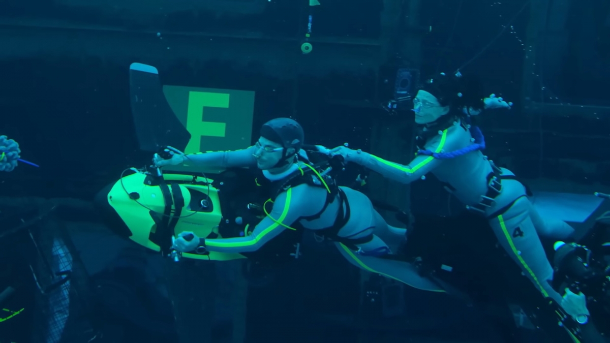 演員在水下表演