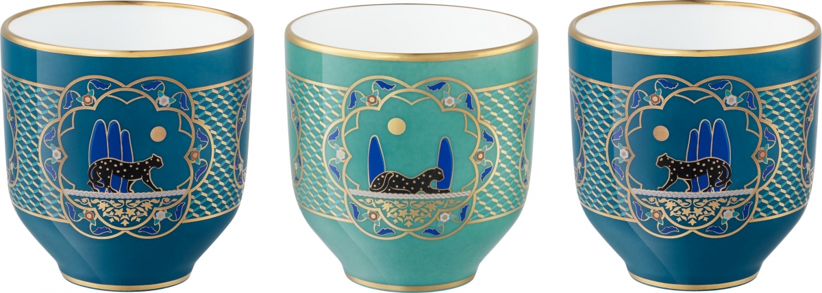 一套3件Panthère de Cartie美洲豹杯