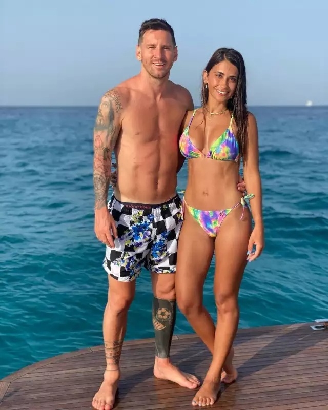 梅西和老婆都維持著健康身材曲線
