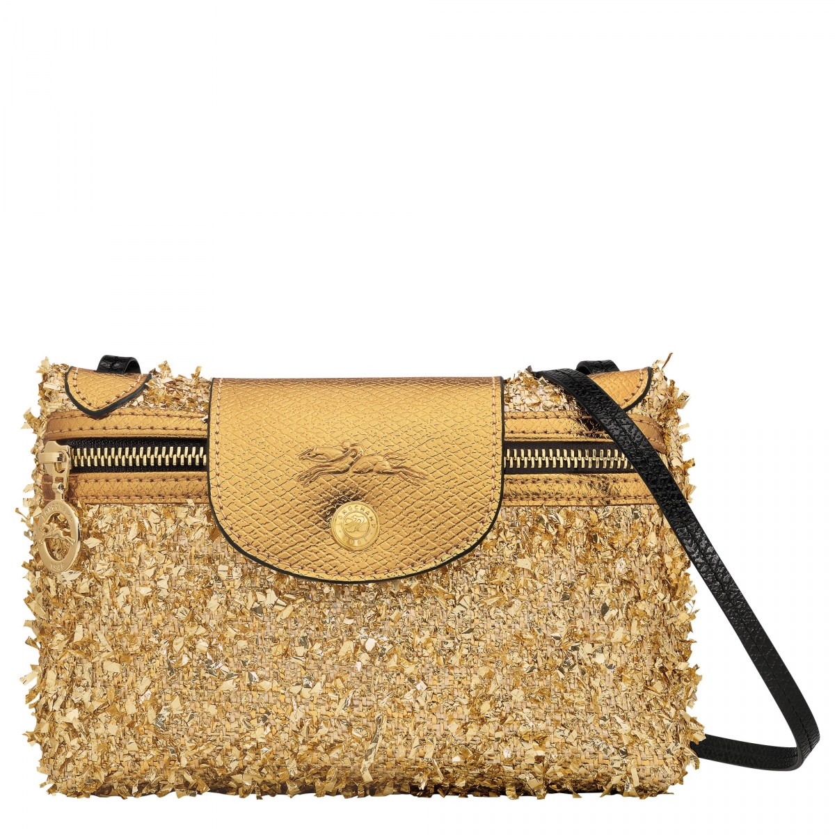 LONGCHAMP ÉPURE系列 斜揹袋 (金色)，NT$8,700