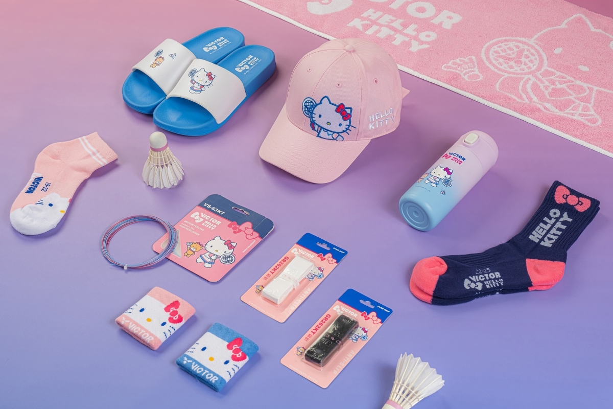 VICTOR X HELLO KITTY聯名系列商品推出多款迷人與質感兼具的單品