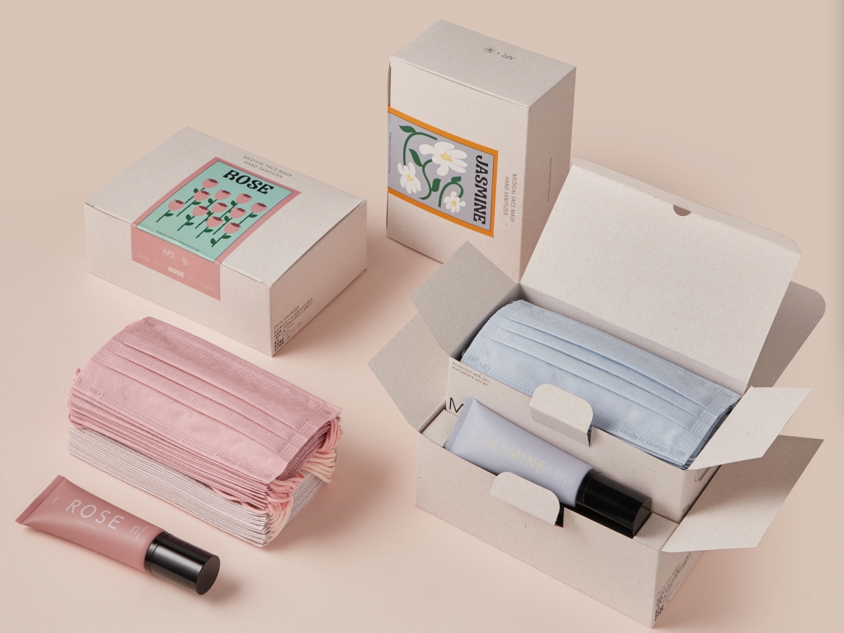 APZ X YCH 的旅行防疫組(乾洗手凝露 50ml X1+口罩X30pcs),NT$520