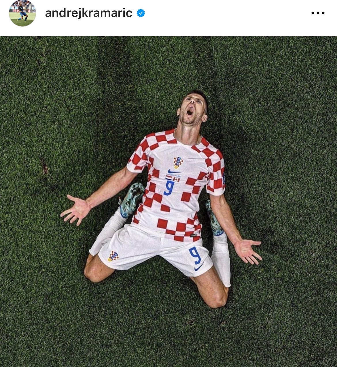 克羅埃西亞贏下第三名，在球場上歡呼狂吼